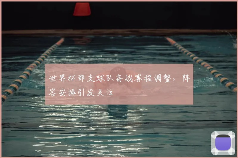 世界杯那支球队备战赛程调整,阵容安排引发关注